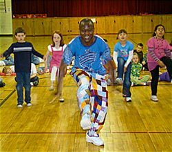 teaching African dance