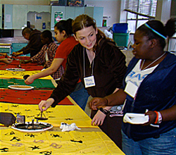 teaching African crafts